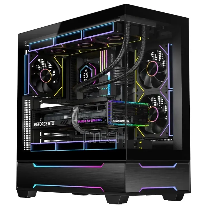 Premium Panoramic Dual-Chamber ATX Gaming Case