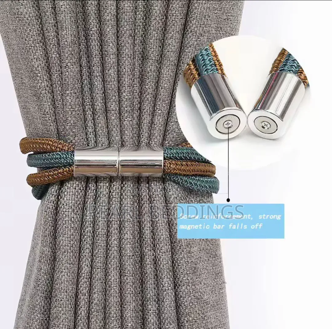 Beautiful Modern Boho Magnetic Curtains Holder Available in 3 Colors