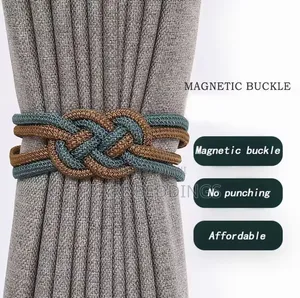 Beautiful Modern Boho Magnetic Curtains Holder Available in 3 Colors