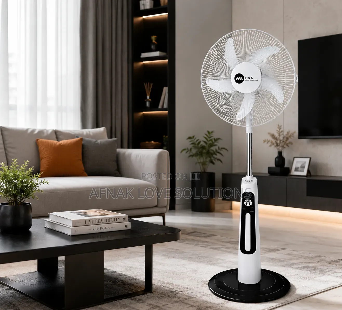 18" Rechargeable Standing Fan