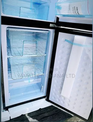 Nasco 196 Litre Modern Design Black Mirror Bottom Freezer Fridge
