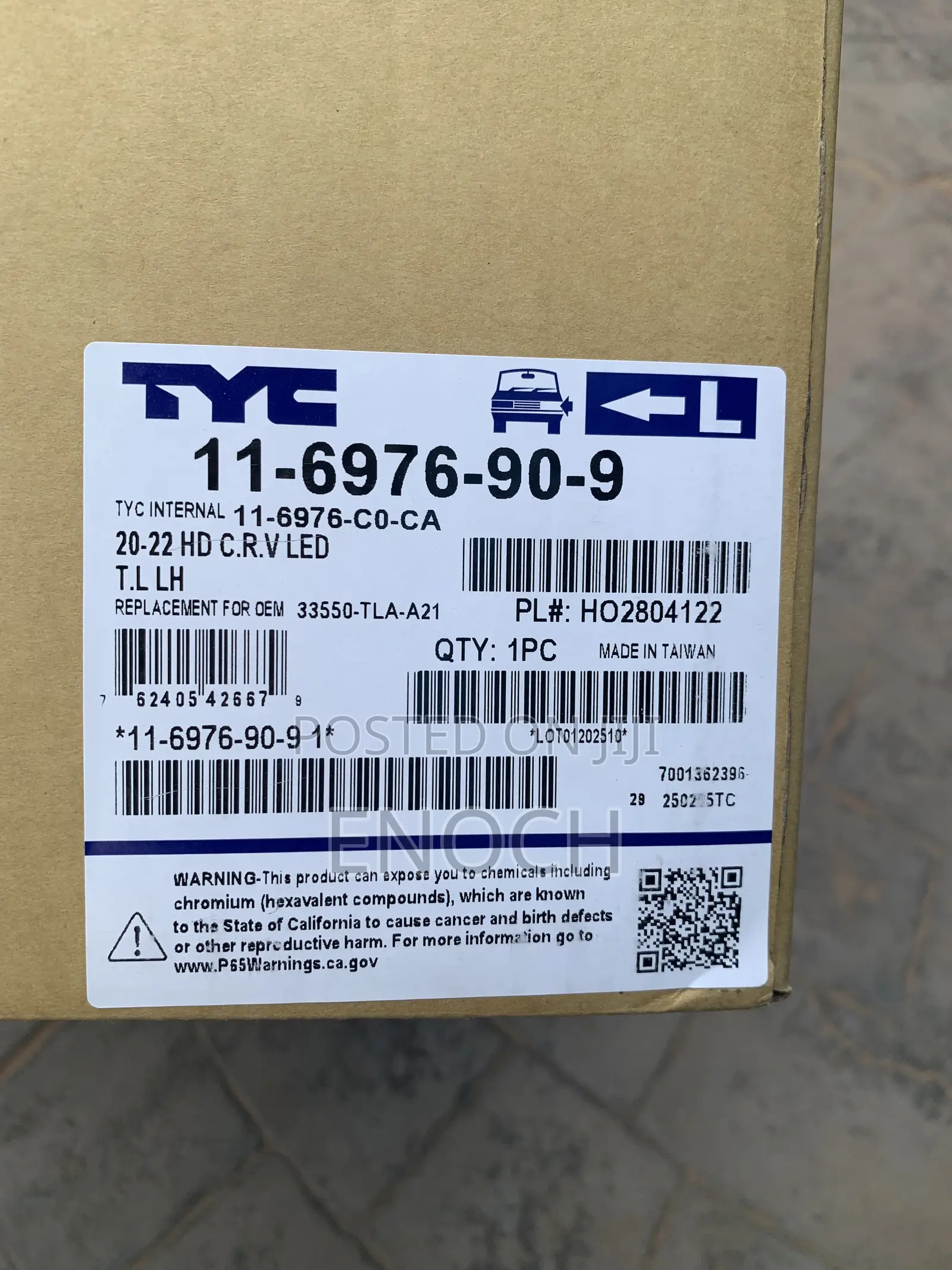 2020-2022 Honda CRV Headlight
