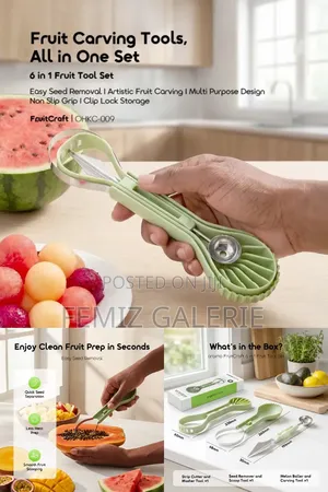 Oraimo FruitCraft 6in1 Fruit Tool Set