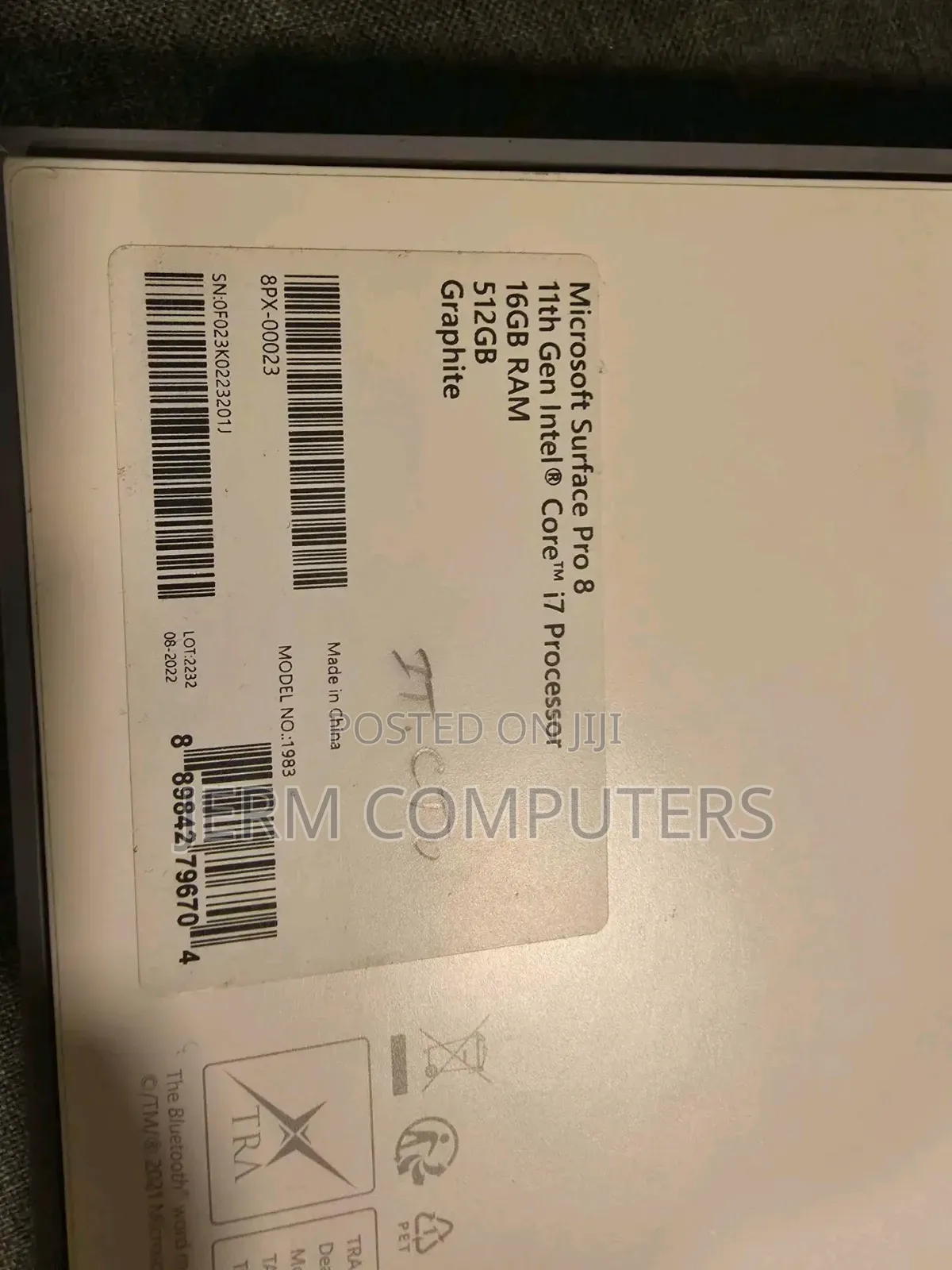 New Microsoft Surface Pro 7 512 GB Black