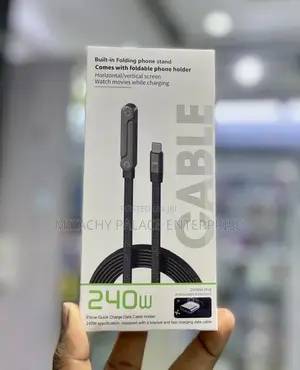 Folding Phone Stand Type C to C Cable 240w