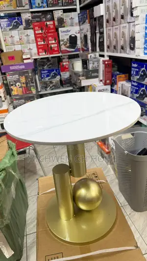 Marbel Side Table With Metal Stand