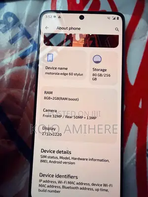 Motorola Edge 60 Stylus 256 GB Blue