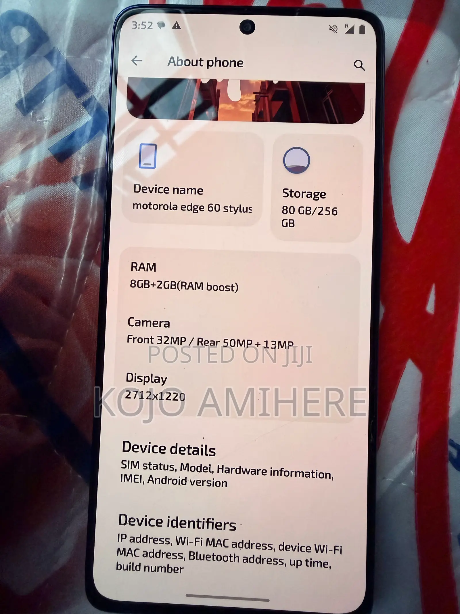 Motorola Edge 60 Stylus 256 GB Blue