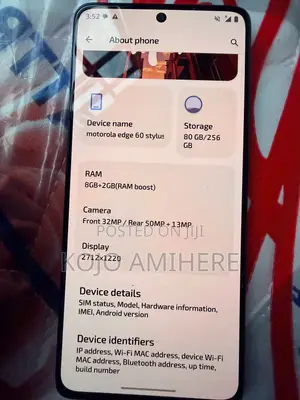Motorola Edge 60 Stylus 256 GB Blue