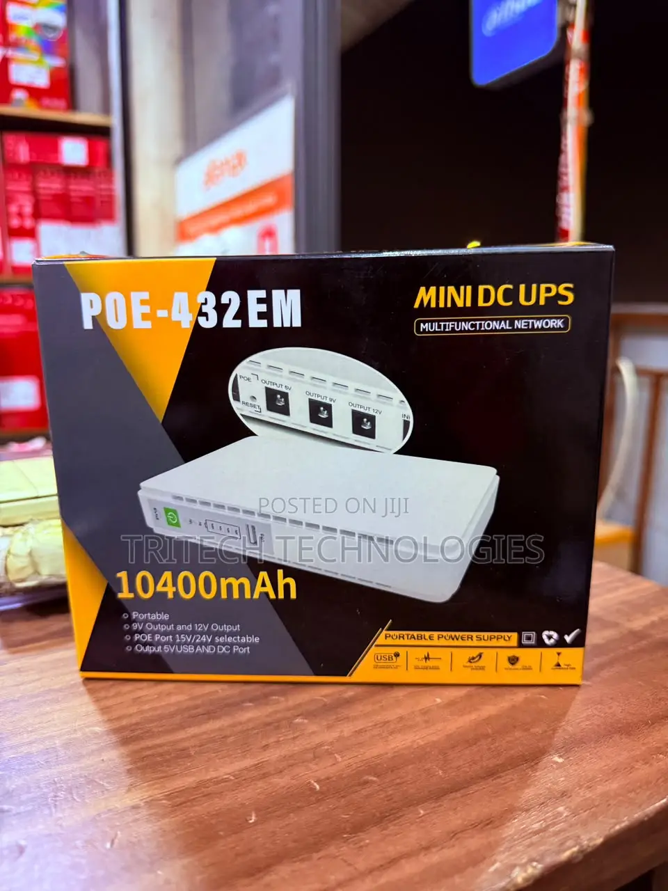 10,400 mAh -POE-431P Mini DC UPS