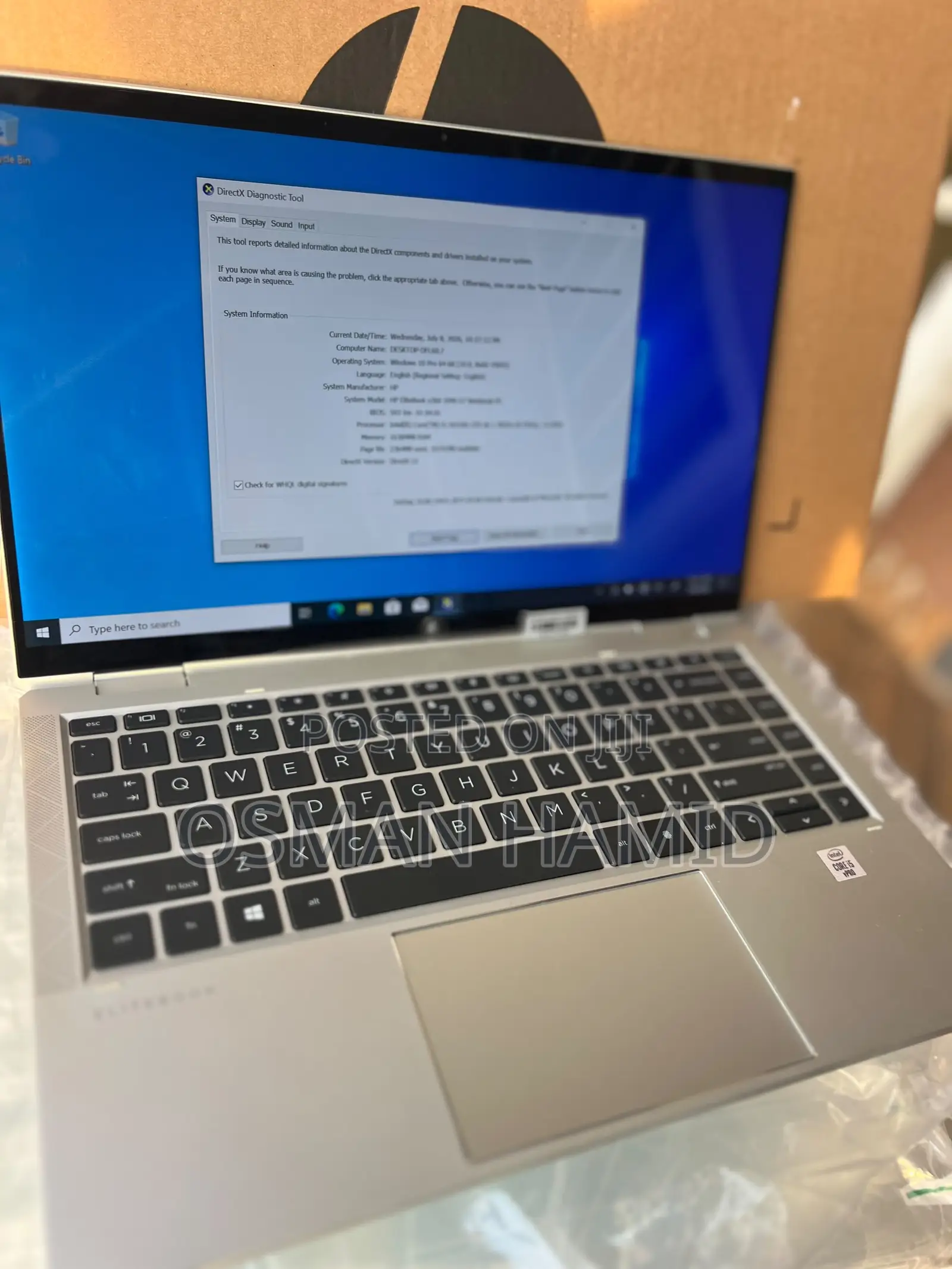 New Laptop HP EliteBook x360 1040 G7 16GB Intel Core i5 SSD 256GB