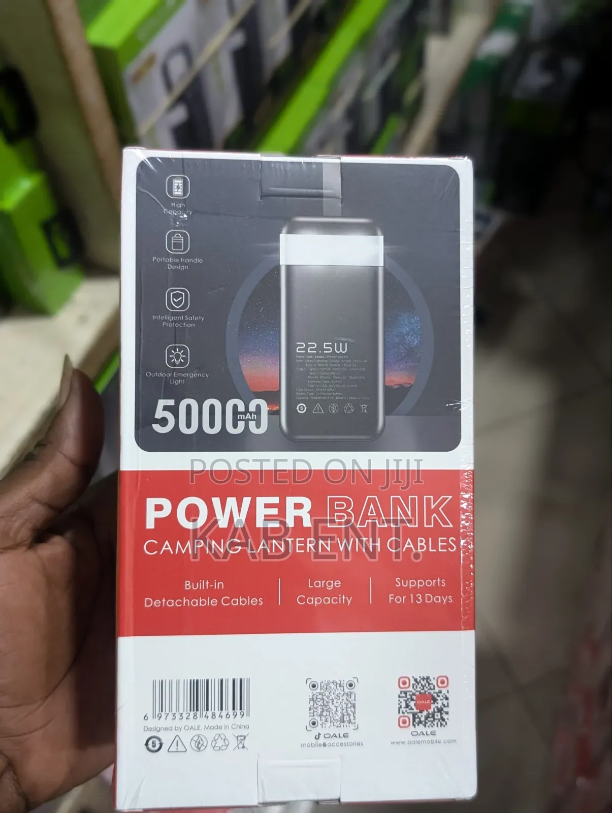 OALE iPower Y50000 Power Bank Camping Lantern