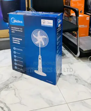 Valuable Fast Midea 18′′ Rechargeable Stand Fan (Model FS45-23MRD)