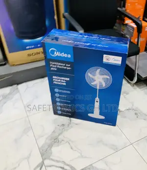 Secure Quality Midea 18′′ Rechargeable Stand Fan (Model FS45-23MRD)