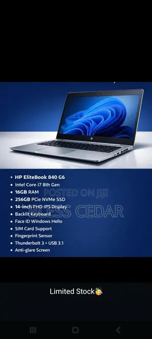 Laptop HP EliteBook 840 G6 16GB Intel Core i7 SSD 256GB