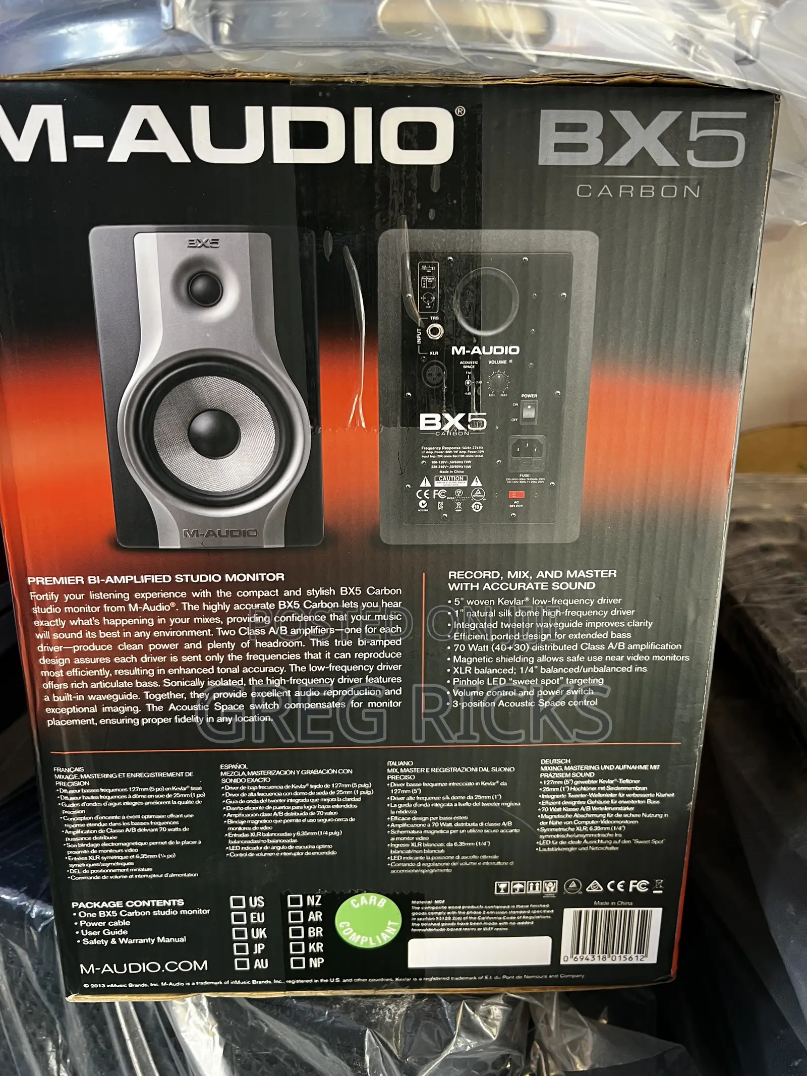 M-Audio Studio Monitor.