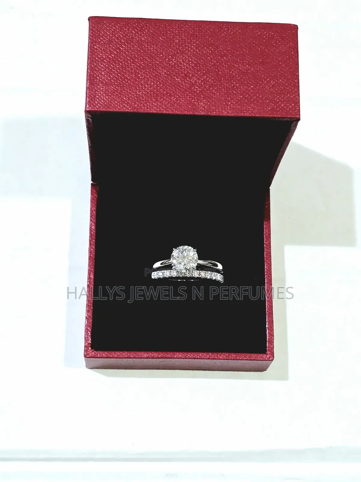 2ct Moissanite Diamond Wedding Ring Set