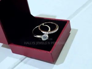 2ct Moissanite Diamond Wedding Ring Set
