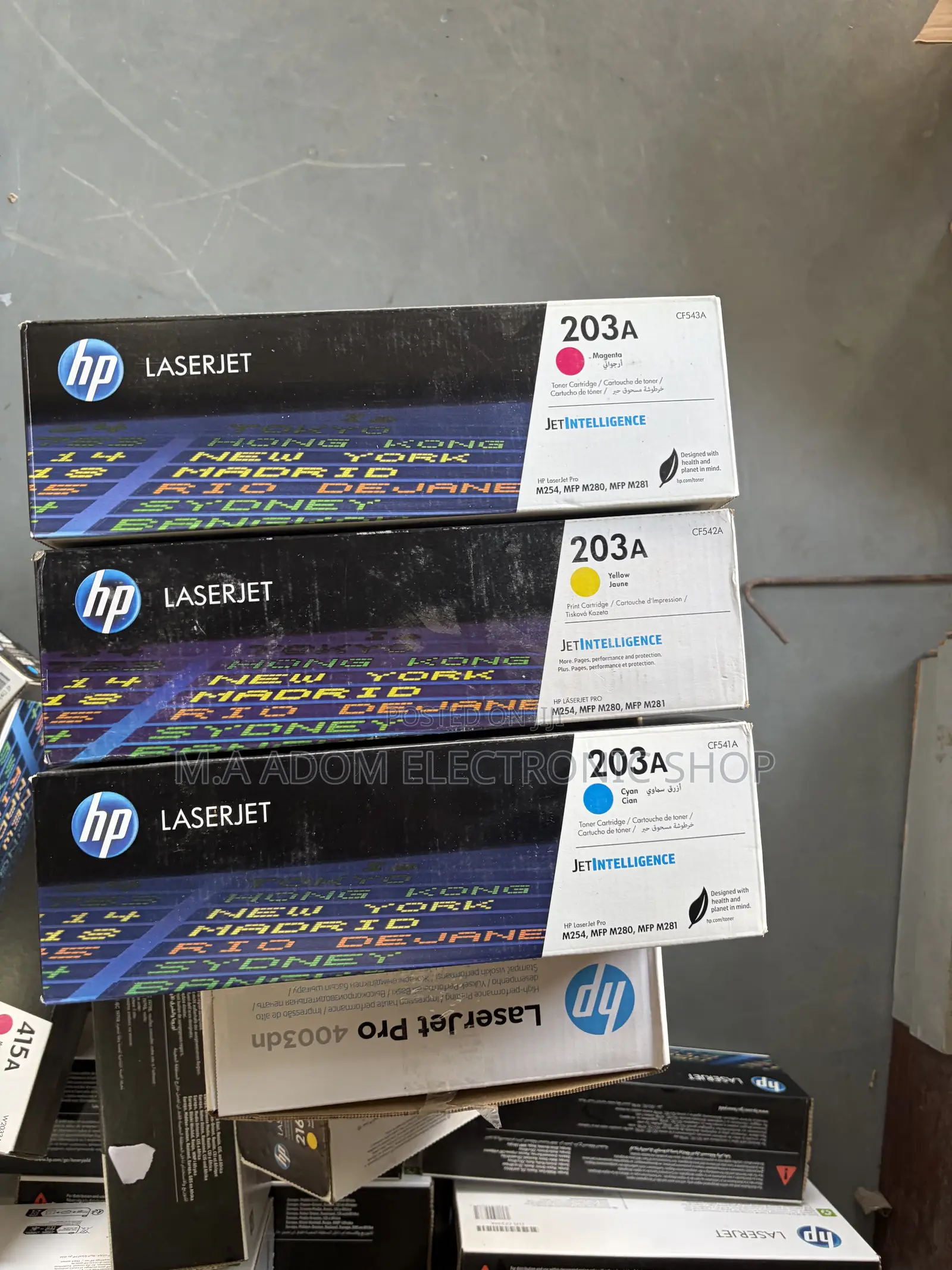 HP 203a Color Toners Cartridges for M254,mfp 280/281 Printers