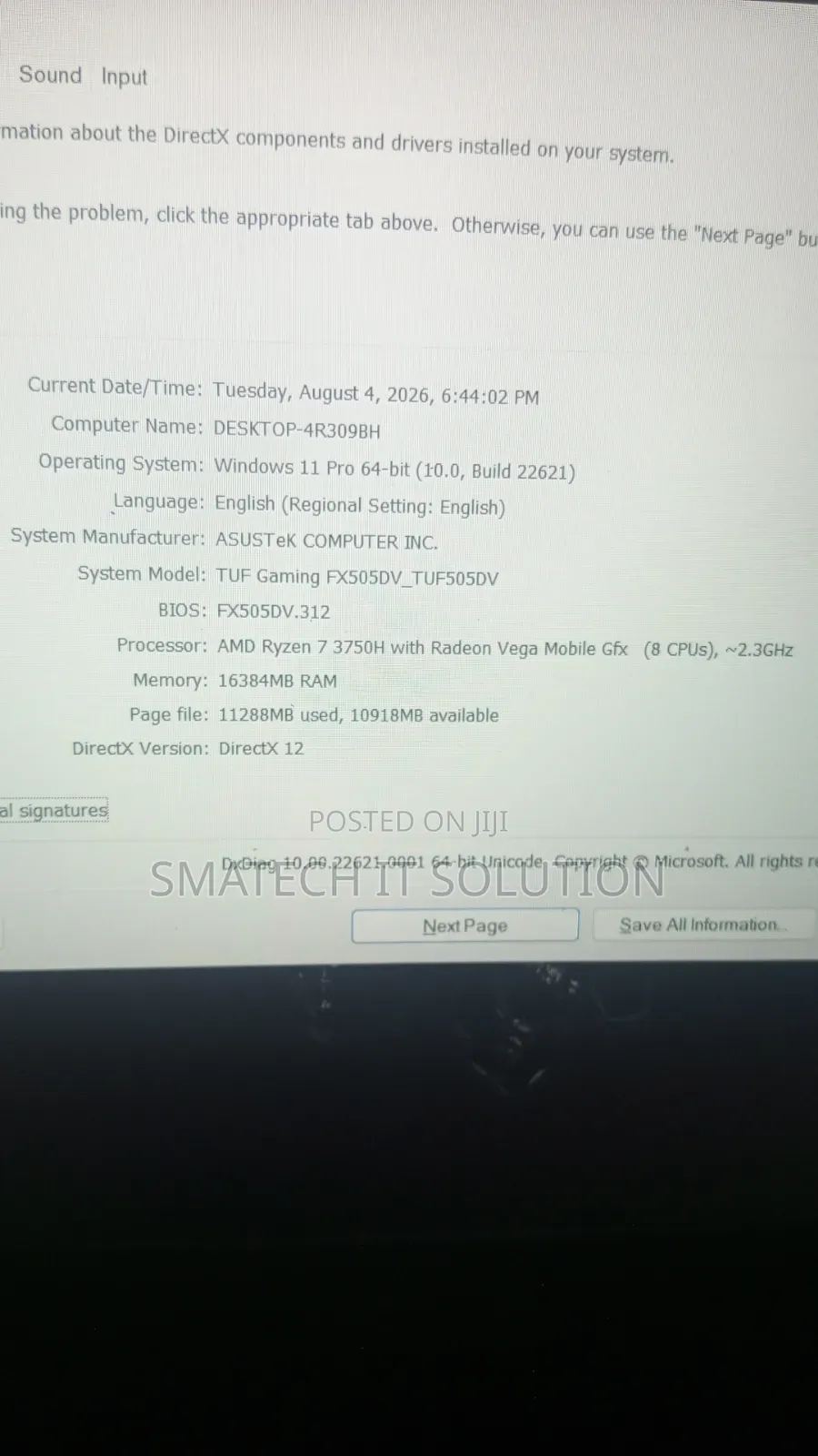 Laptop Asus TUF Gaming FX504 16GB AMD Ryzen 7 SSD 512GB