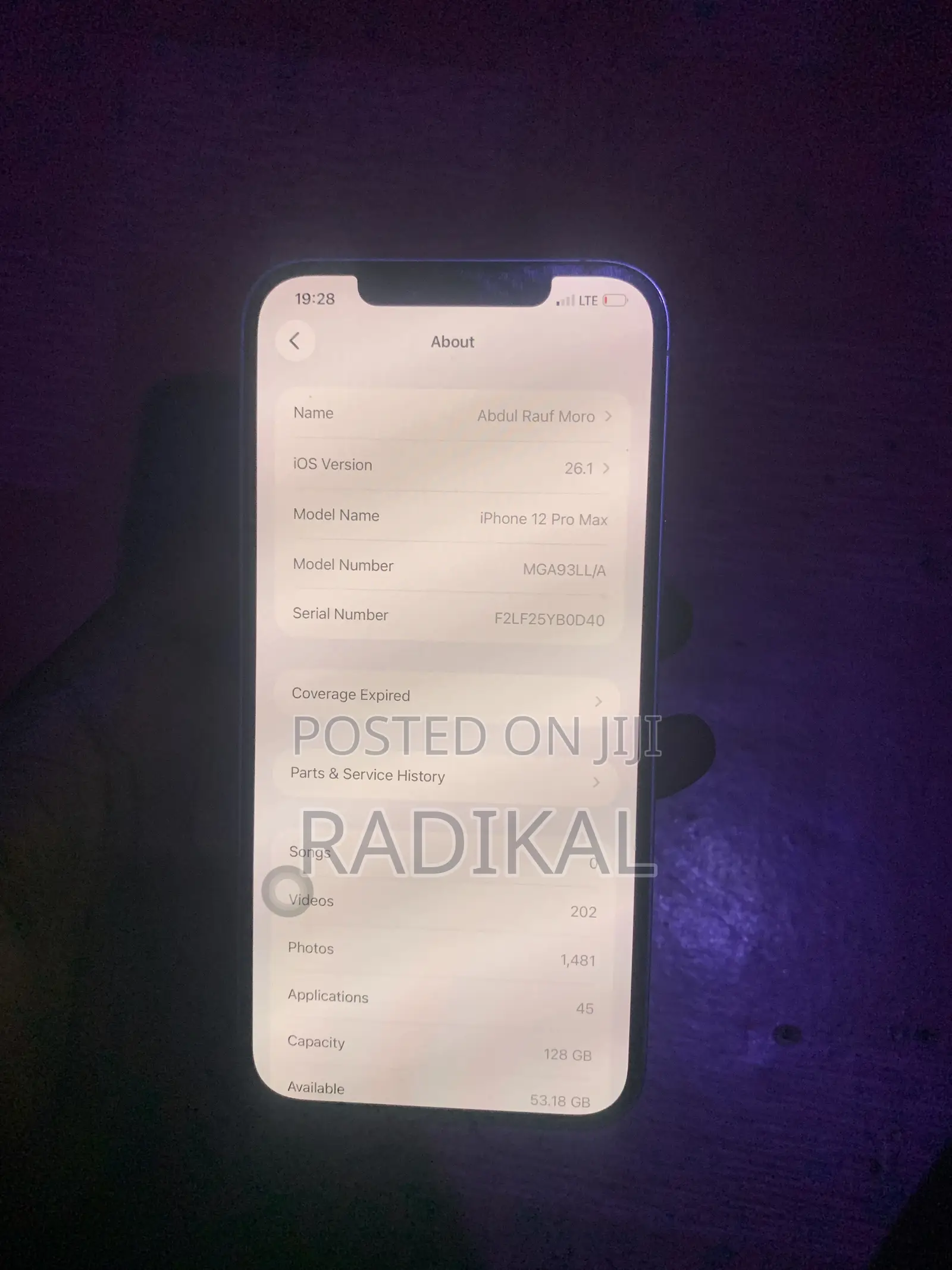 New Apple iPhone 12 Pro Max 128 GB White