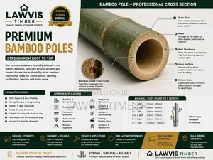 Bamboo Poles | Strong, Natural Durable for Construction