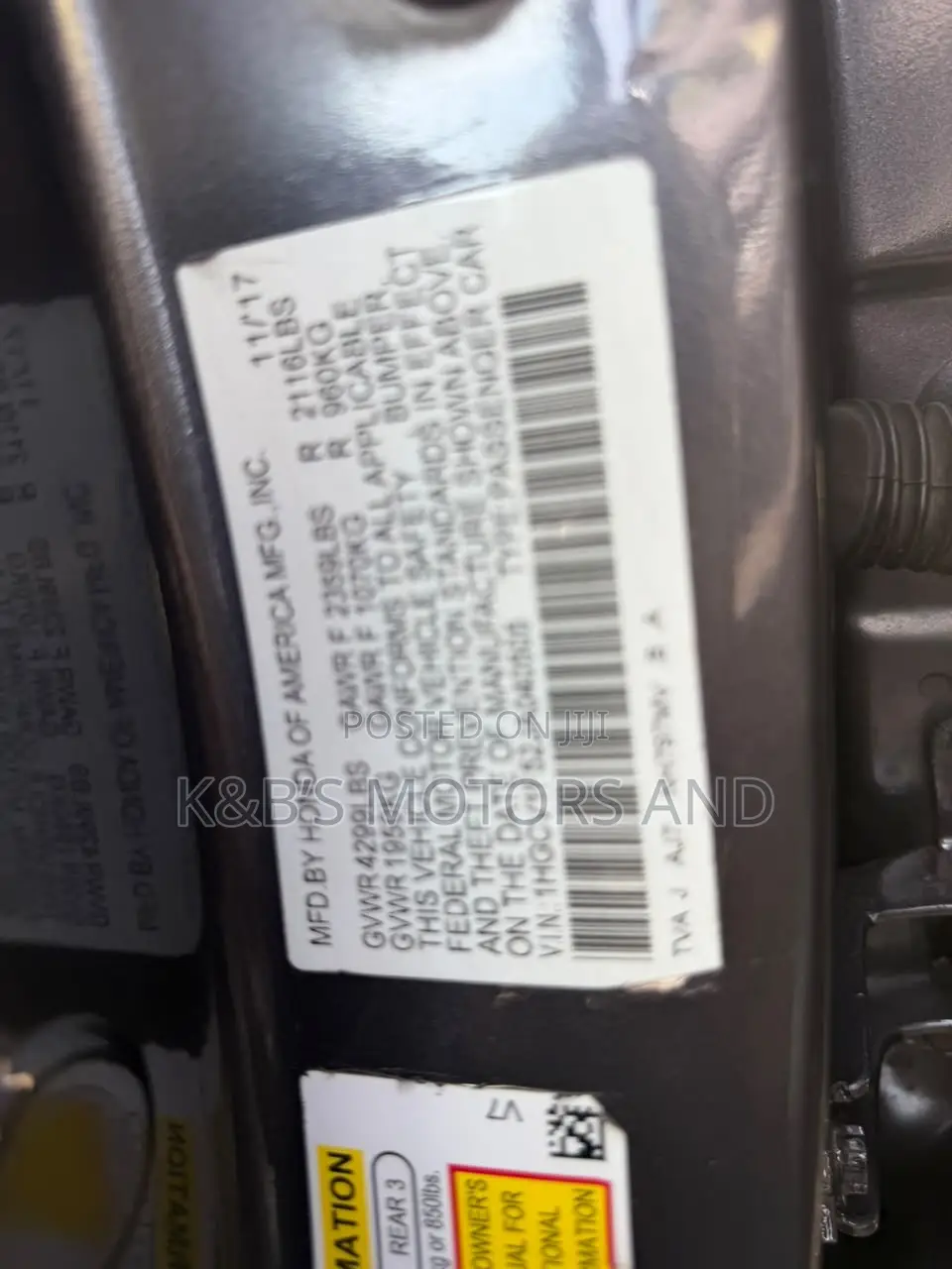 Honda Accord EX-L 2018 Gray