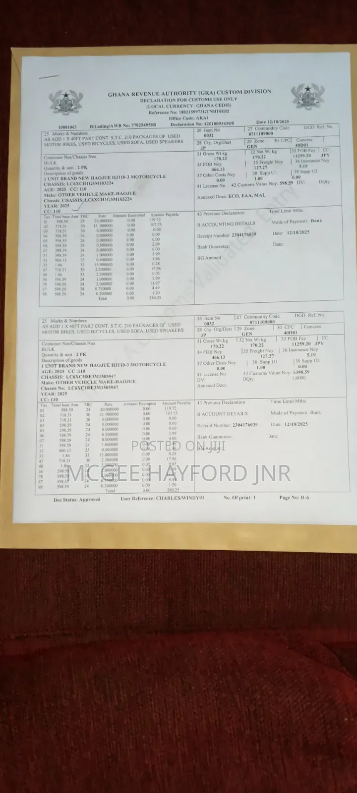 Haojue HJ110-3 2025 Gray
