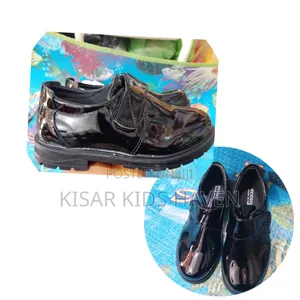 Fine Boys Shoe Black Size 25 to 30