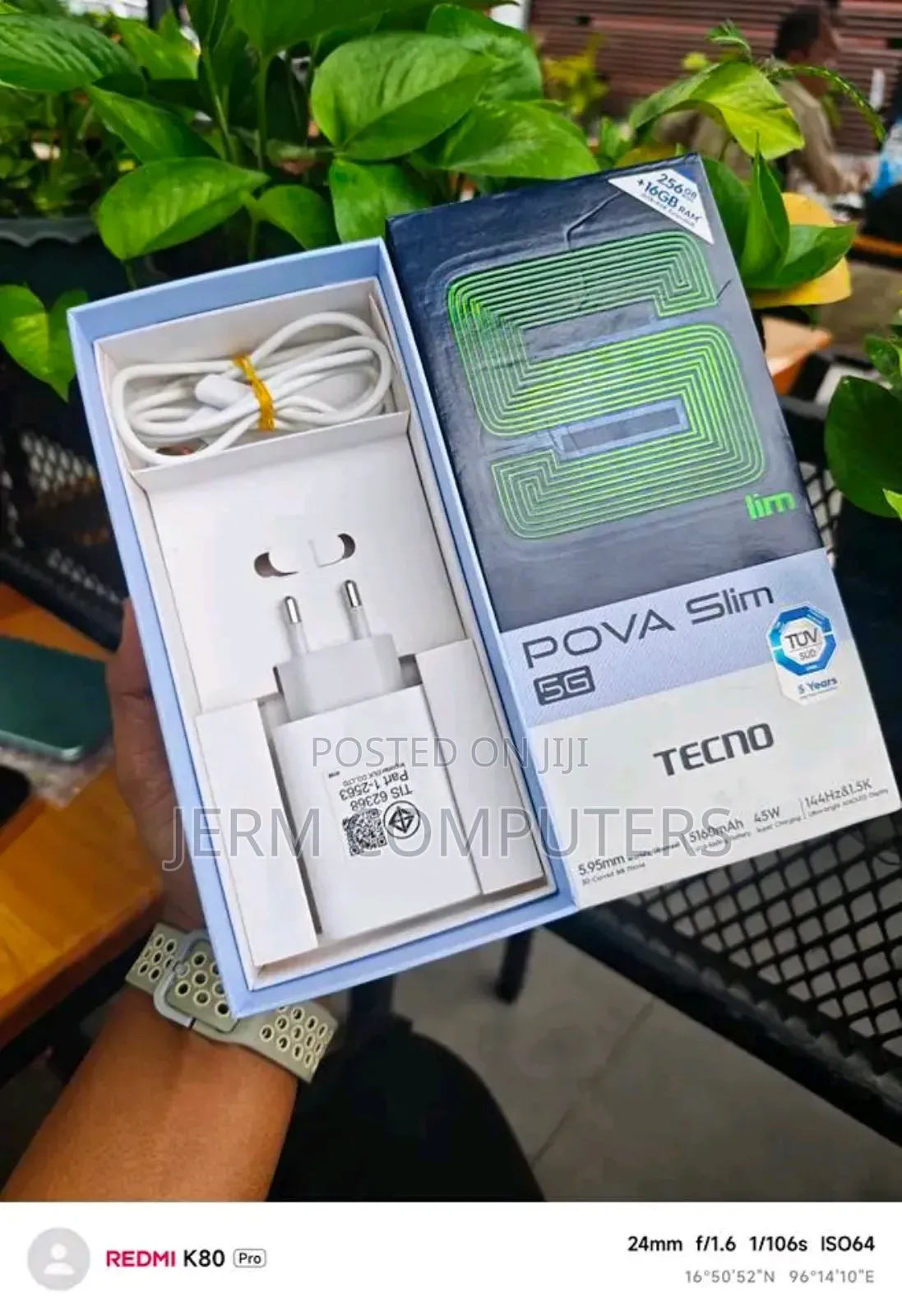 New Tecno Pova Slim 5G 256 GB White