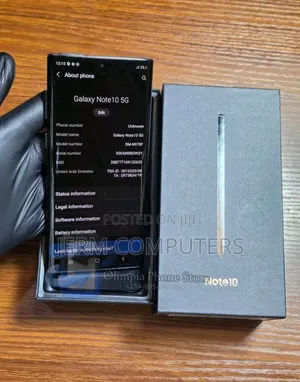 New Samsung Galaxy Note 10 5G 256 GB Black