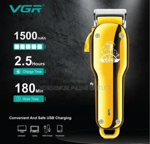 Rechargeable VGR v-678 Professional Hair Trimmer (Gold)