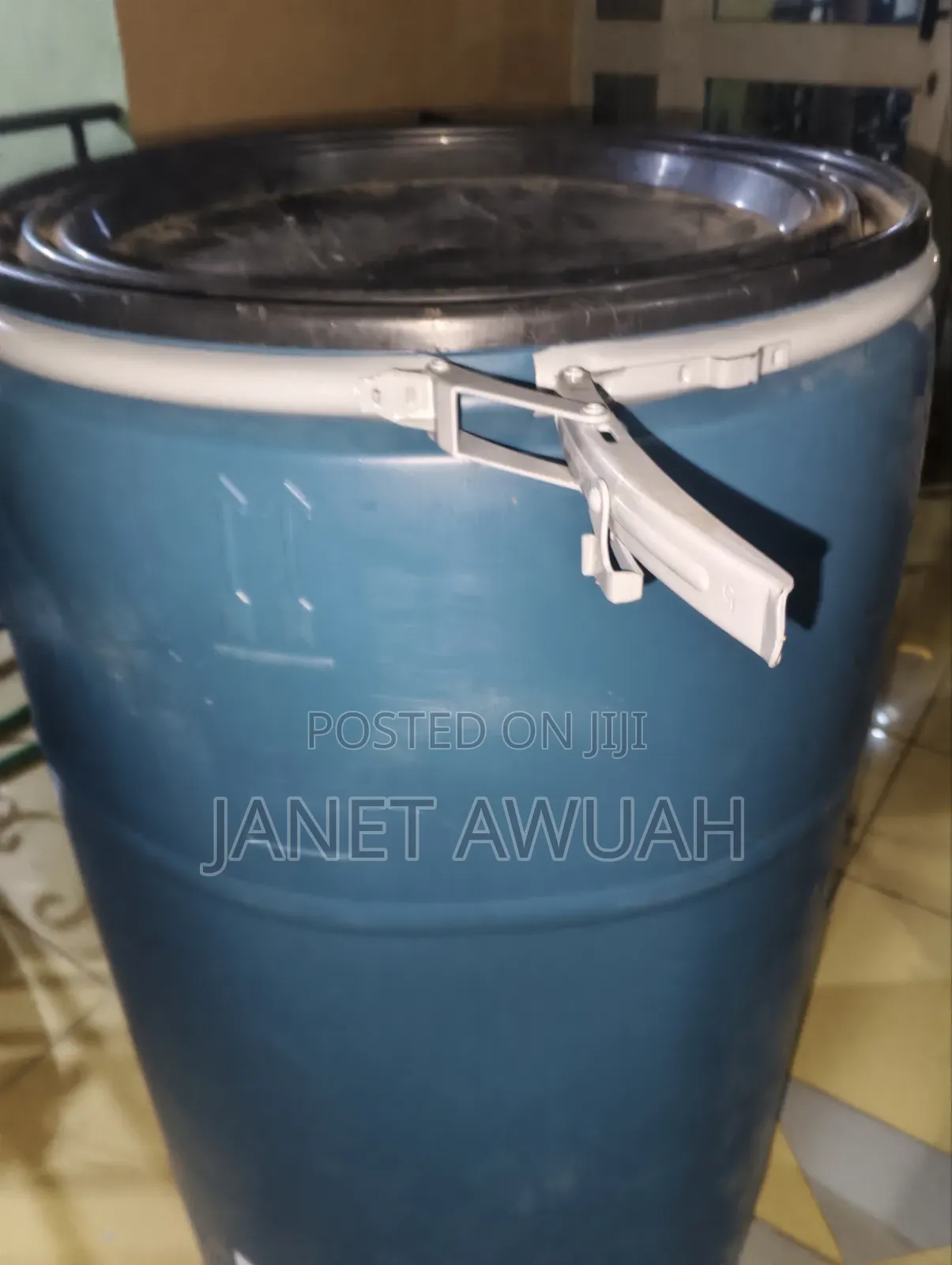 250 Litres Blue Barrel With Lock