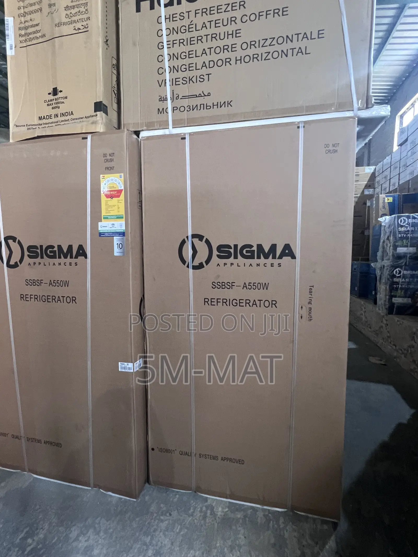 Sigma 528L Side by Side Refrigerator – SSBSF-A550W