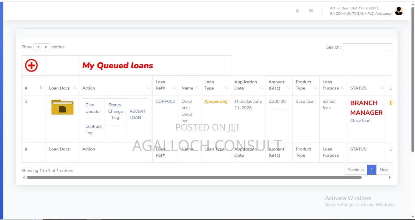 Loan Appraisal System for Banks