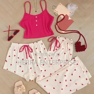 Romantic 3 in 1 Night Wears for First Class Ladies