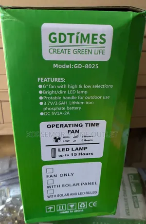 Desktop AC Rechargeable Fan