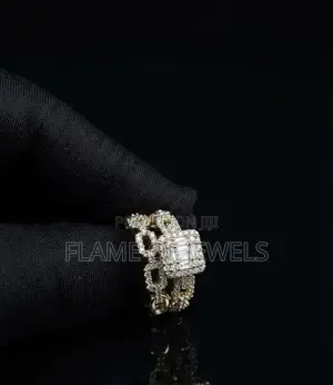 Opulent Gold Tone Wedding Rings