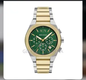 Armani 2 Tone Chronograph Watch