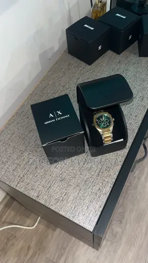 Armani 2 Tone Chronograph Watch