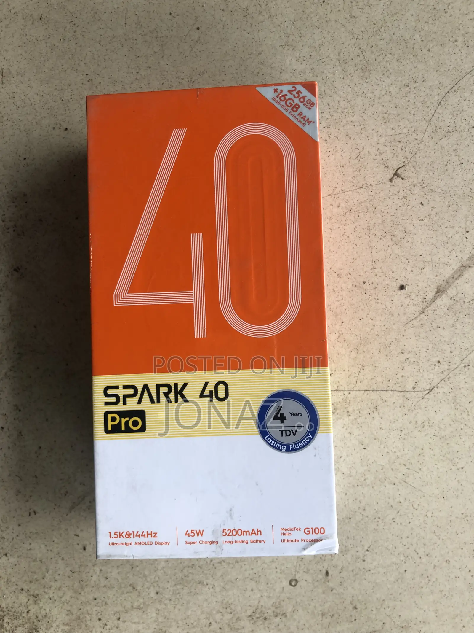New Tecno Spark 40 Pro 256 GB Black