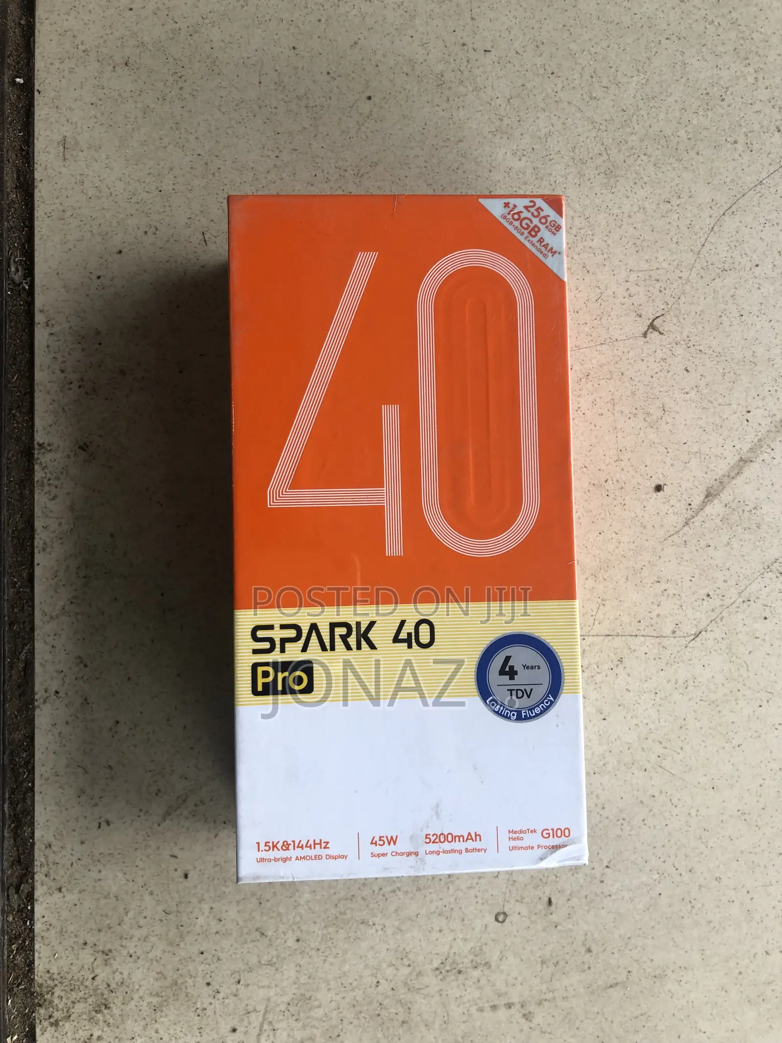 New Tecno Spark 40 Pro 256 GB Black