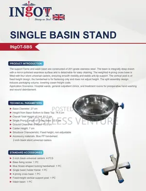 Ingot Single Bowl With Stand