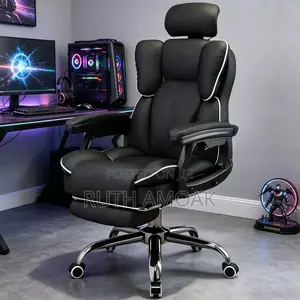 Svivel Chair With Backrest and Foot Rest