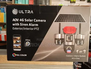 Ultra AOV 4G 3 Lens Solar Camera With Siren / S13