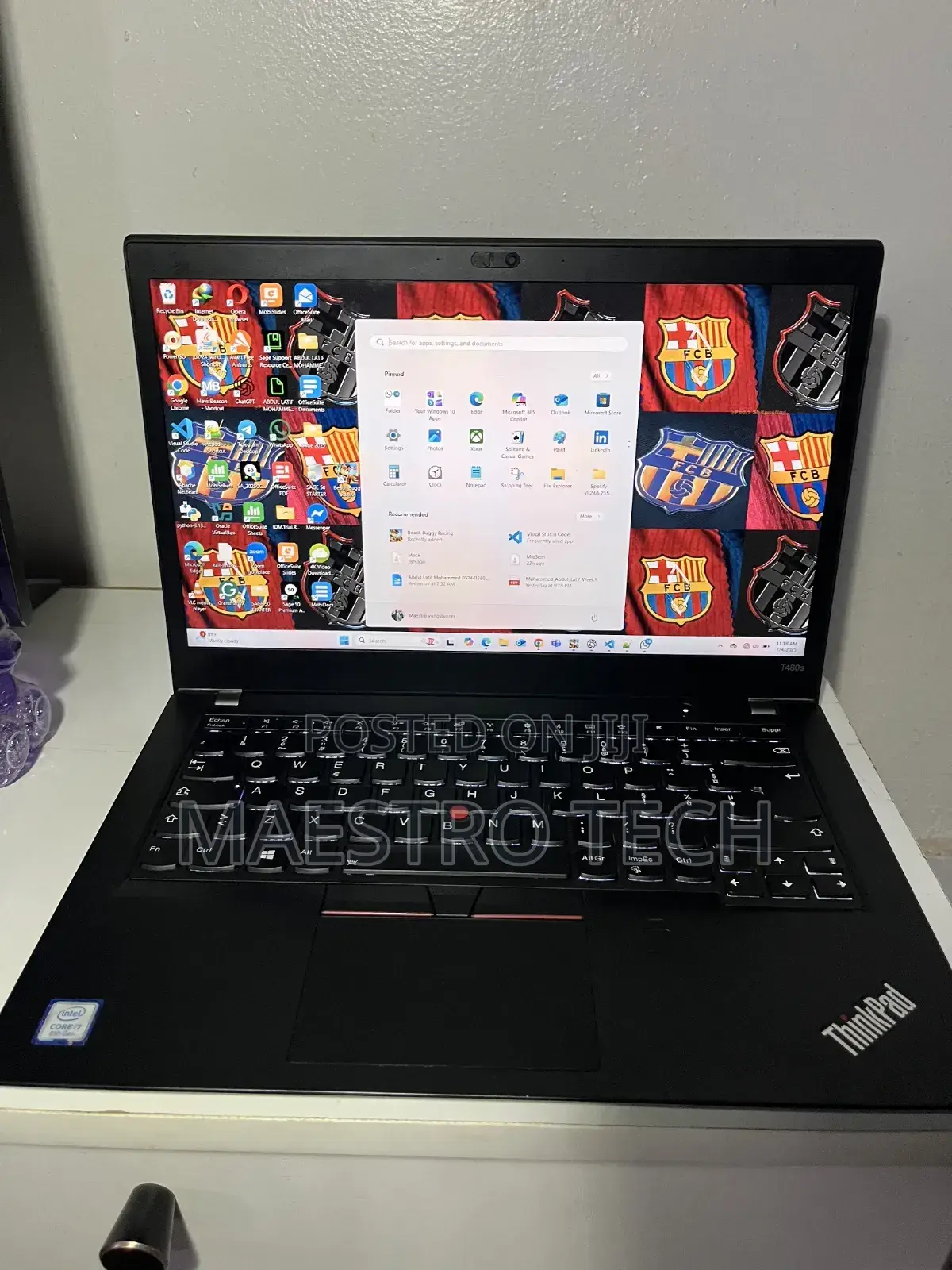 Laptop Lenovo ThinkPad T480s 8GB Intel Core i7 SSD 256GB
