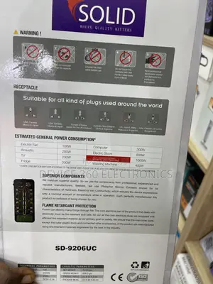 Solid 5m Universal Power Extension Board