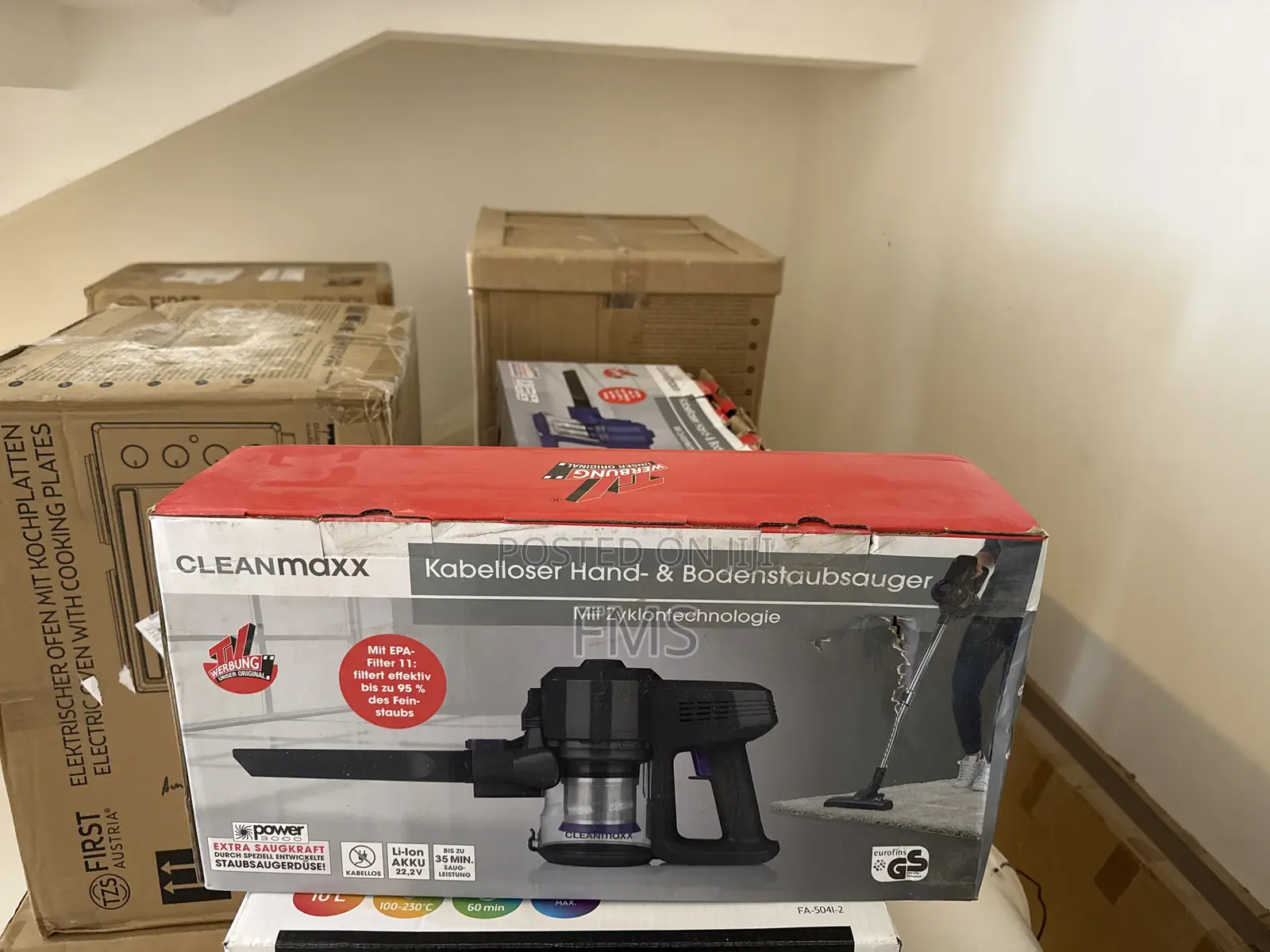 CLEANmaxx Cordless 2-in-1 Handheld Floor Vacuum Cleaner