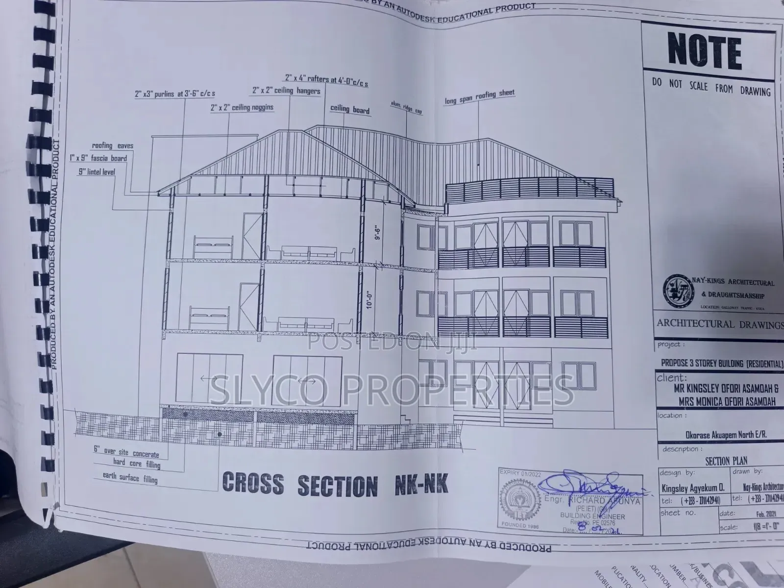 Partially Developed Land for Sale in Koforidua Okorase