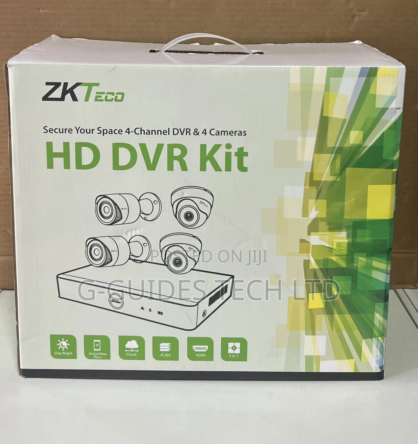 ZKTeco 4-Channel HD DVR Camera Kit